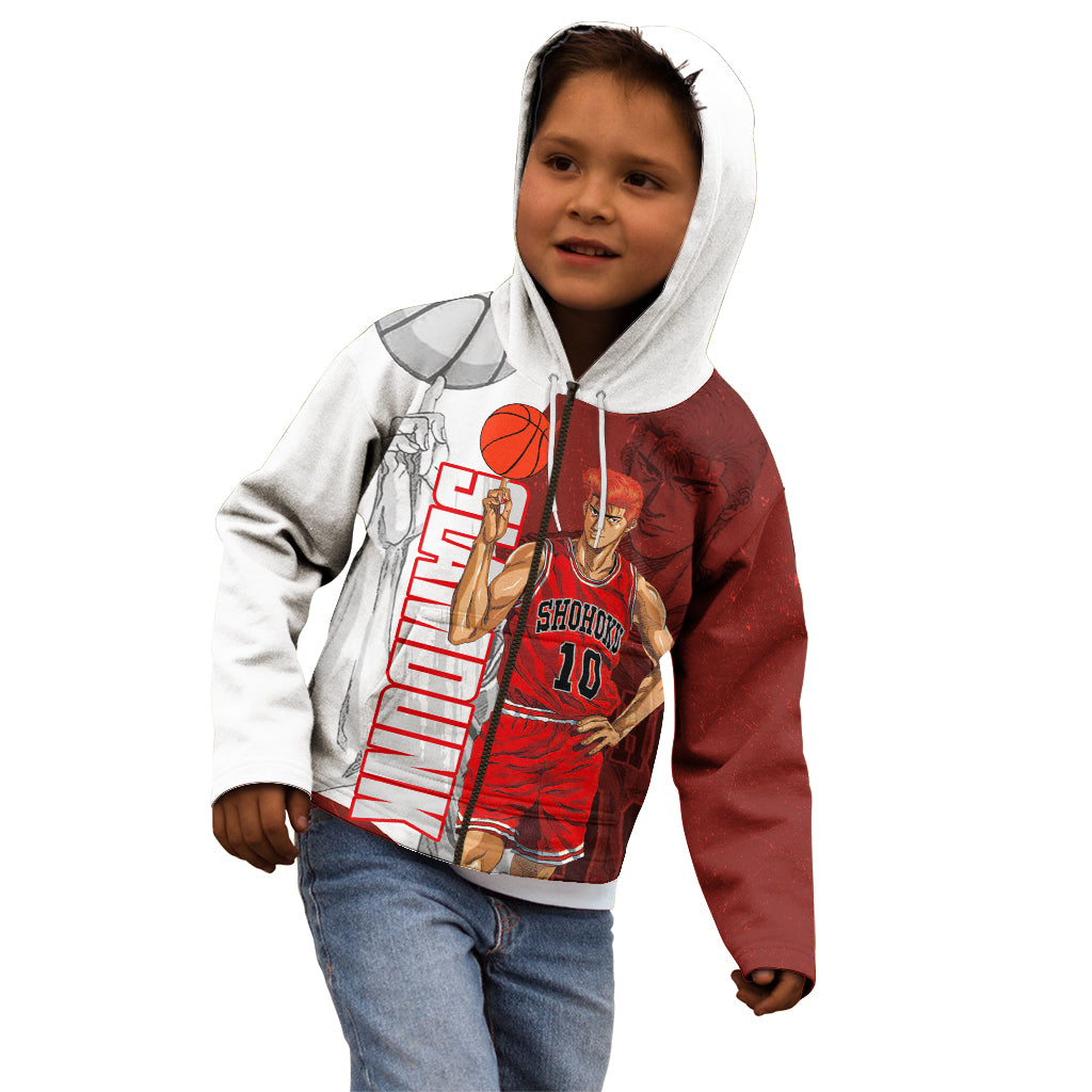 Number 10 Of Sohoku - Slamdunk Kid Hoodie Anime Mix Manga Style
