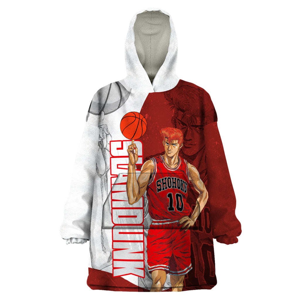 Number 10 Of Sohoku - Slamdunk Wearable Blanket Hoodie Anime Mix Manga Style