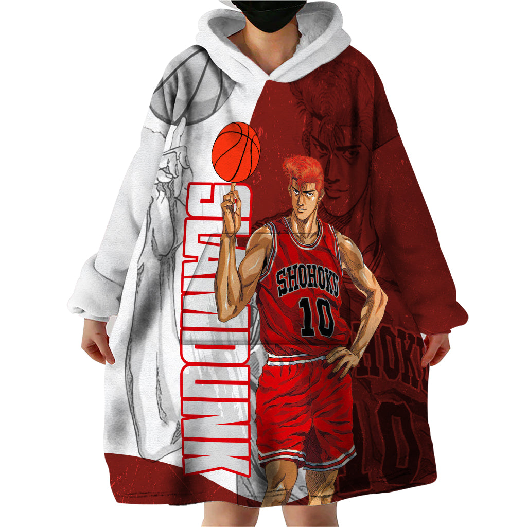 Number 10 Of Sohoku - Slamdunk Wearable Blanket Hoodie Anime Mix Manga Style