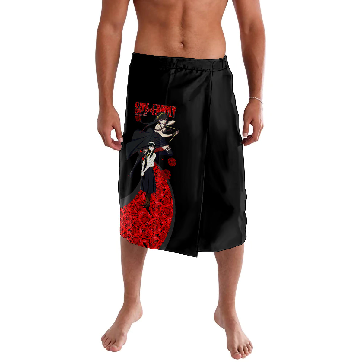 Yor Foger SpyxFamily Lavalava Black And Roses Anime Style
