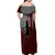 Ichigo Kurosaki - Bleach Off Shoulder Maxi Dress Grunge Blood Style