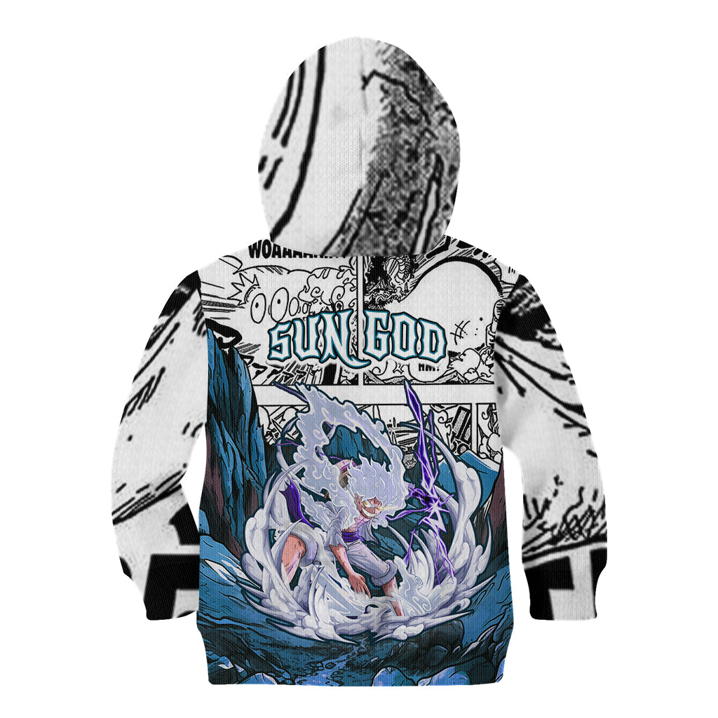 Monkey D Luffy - Nika Sun God Kid Hoodie Anime Mix Manga Style