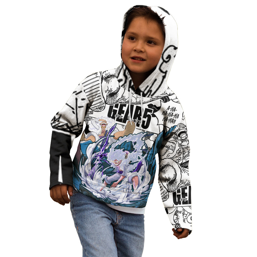 Monkey D Luffy - Nika Sun God Kid Hoodie Anime Mix Manga Style