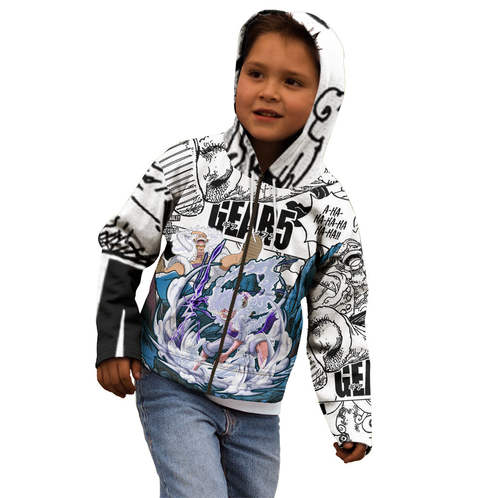 Monkey D Luffy - Nika Sun God Kid Hoodie Anime Mix Manga Style