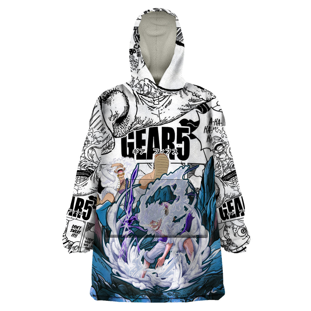 Monkey D Luffy - Nika Sun God Wearable Blanket Hoodie Anime Mix Manga Style
