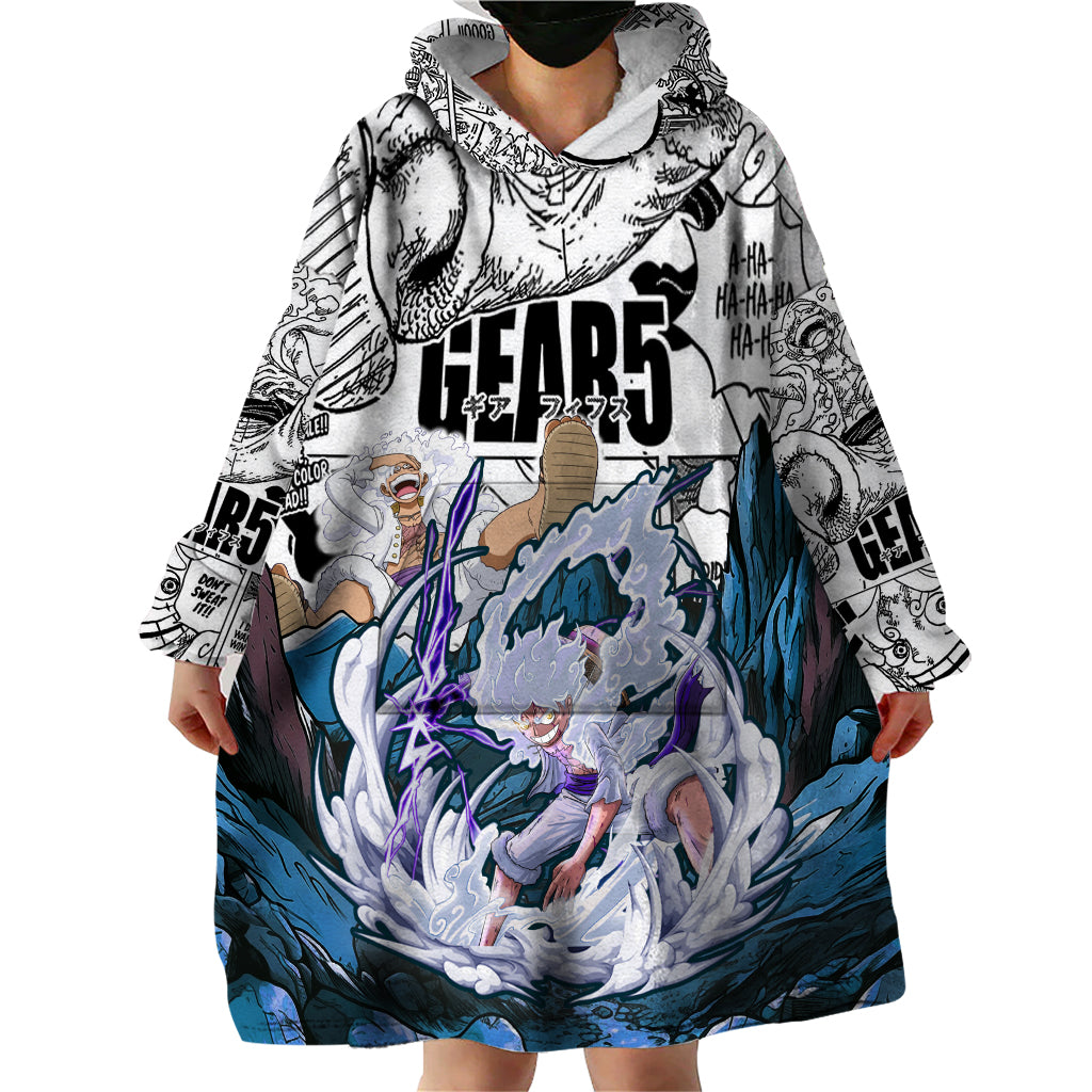 Monkey D Luffy - Nika Sun God Wearable Blanket Hoodie Anime Mix Manga Style