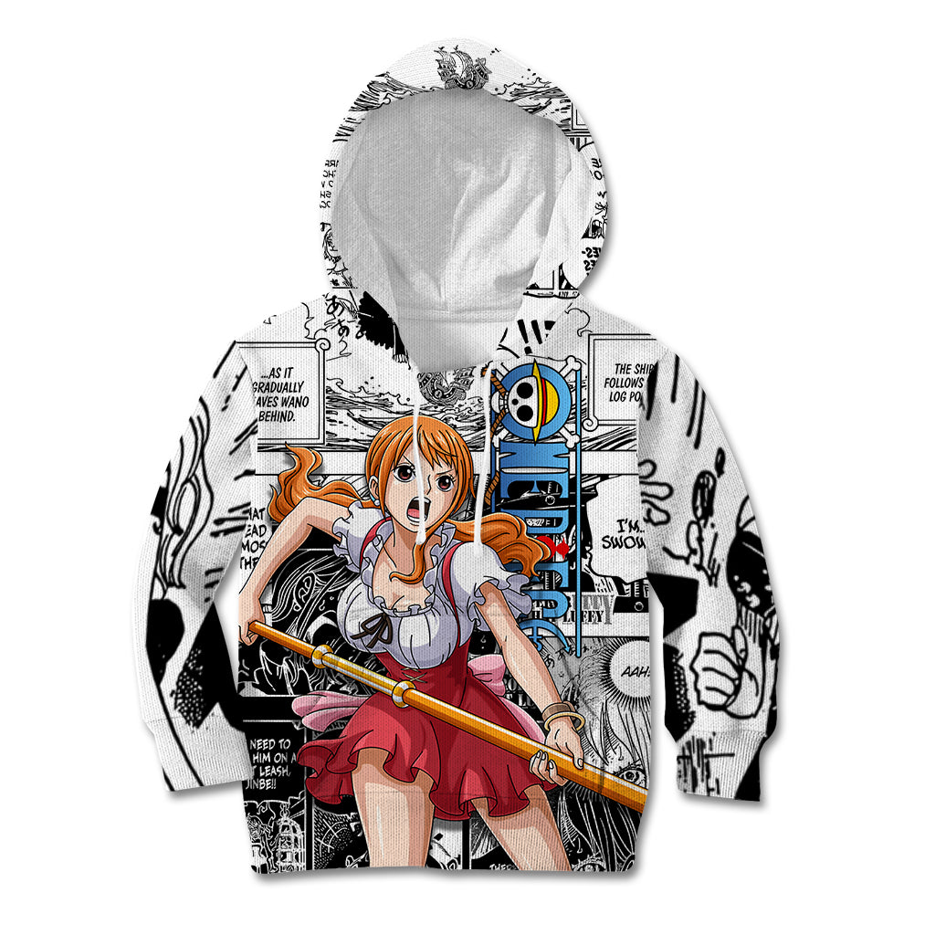Nami One Piece Kid Hoodie Anime Mix Manga Style