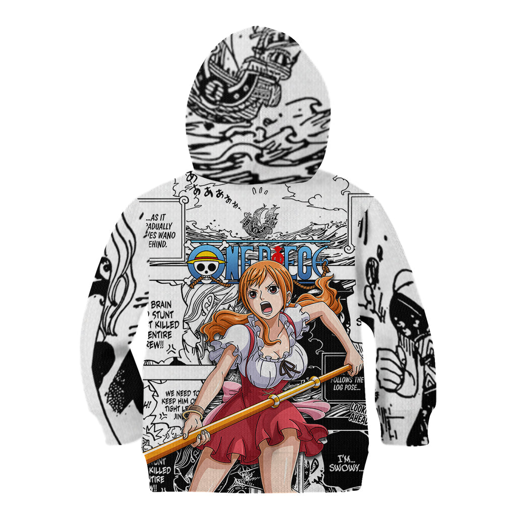 Nami One Piece Kid Hoodie Anime Mix Manga Style