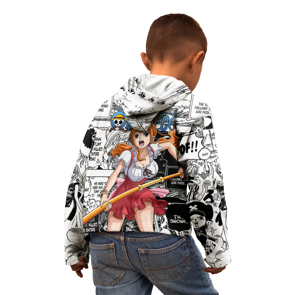 Nami One Piece Kid Hoodie Anime Mix Manga Style
