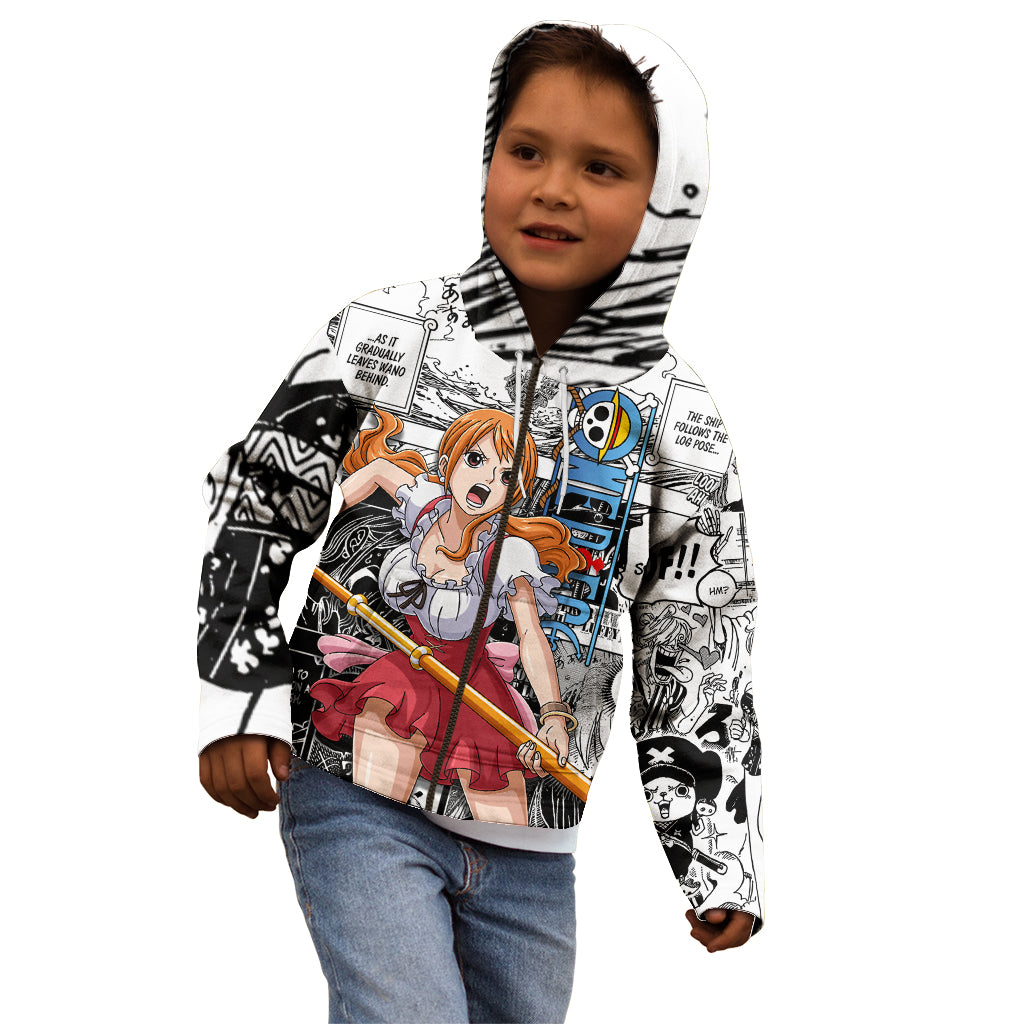 Nami One Piece Kid Hoodie Anime Mix Manga Style