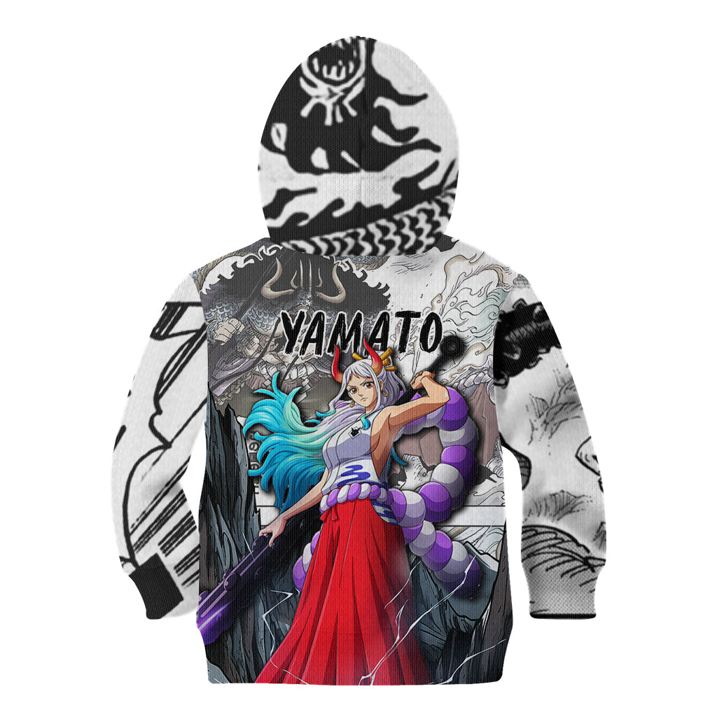 Yamato - One Piece Kid Hoodie Anime Mix Manga Style