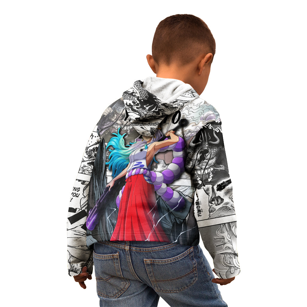 Yamato - One Piece Kid Hoodie Anime Mix Manga Style
