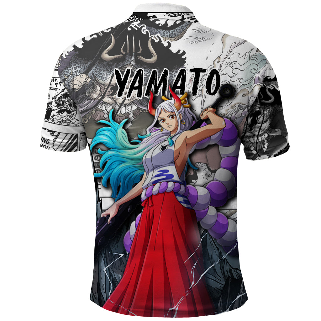 Yamato - One Piece Polo Shirt Anime Mix Manga Style