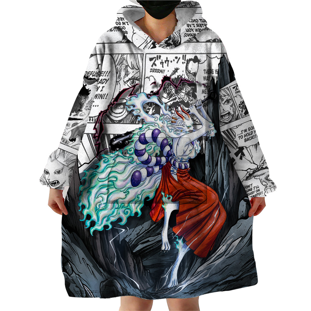Yamato - One Piece Wearable Blanket Hoodie Anime Mix Manga Style