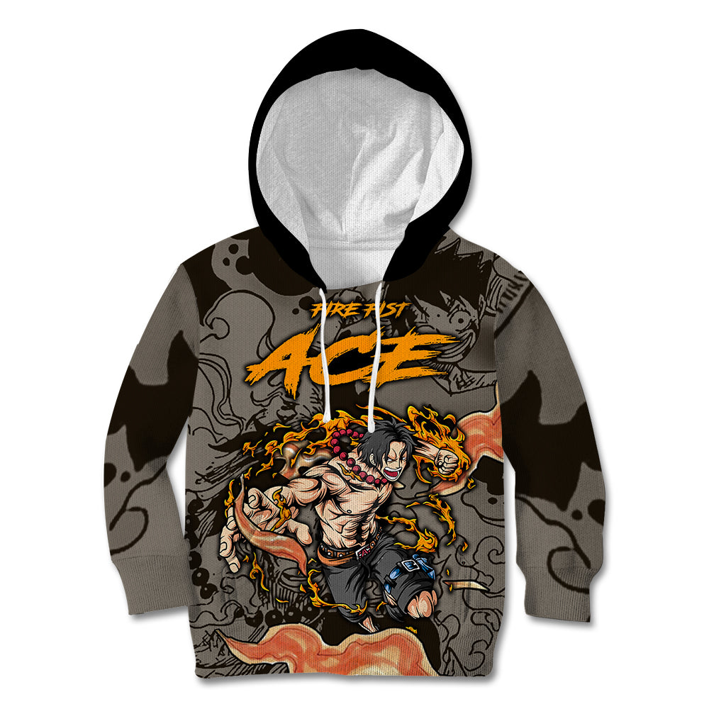 Portgas D.Ace - Fire Fist Of One Piece Kid Hoodie Anime Mix Manga Style