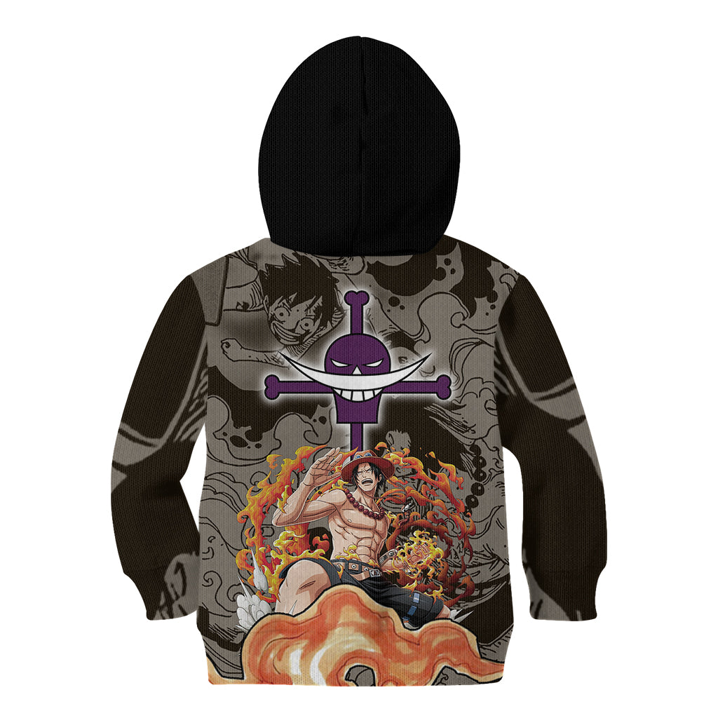 Portgas D.Ace - Fire Fist Of One Piece Kid Hoodie Anime Mix Manga Style