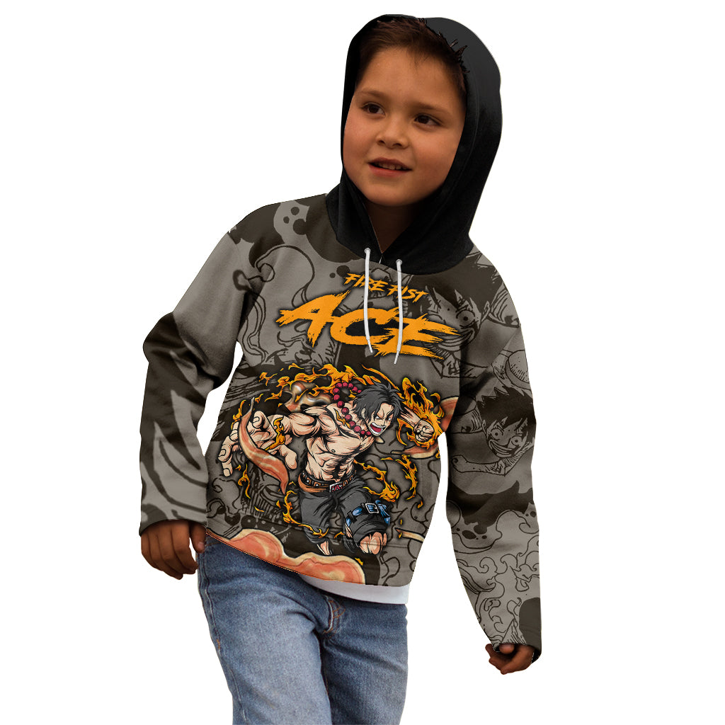 Portgas D.Ace - Fire Fist Of One Piece Kid Hoodie Anime Mix Manga Style
