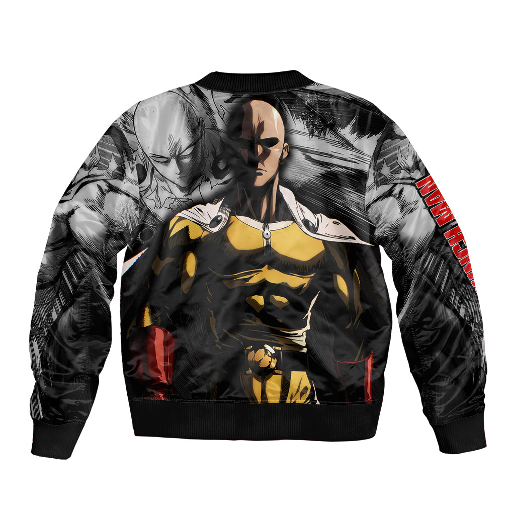 Saitama - One Punch Man Bomber Jacket Anime Mix Manga Style