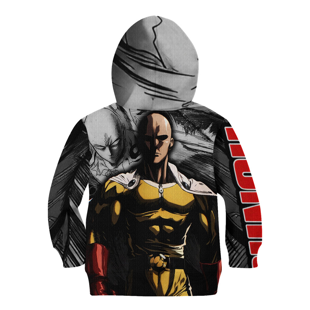 Saitama - One Punch Man Kid Hoodie Anime Mix Manga Style