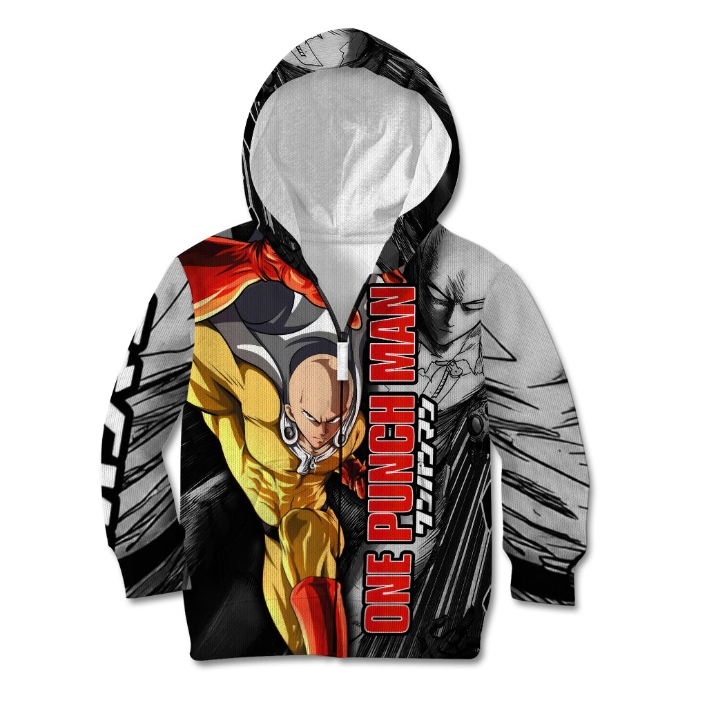 Saitama - One Punch Man Kid Hoodie Anime Mix Manga Style
