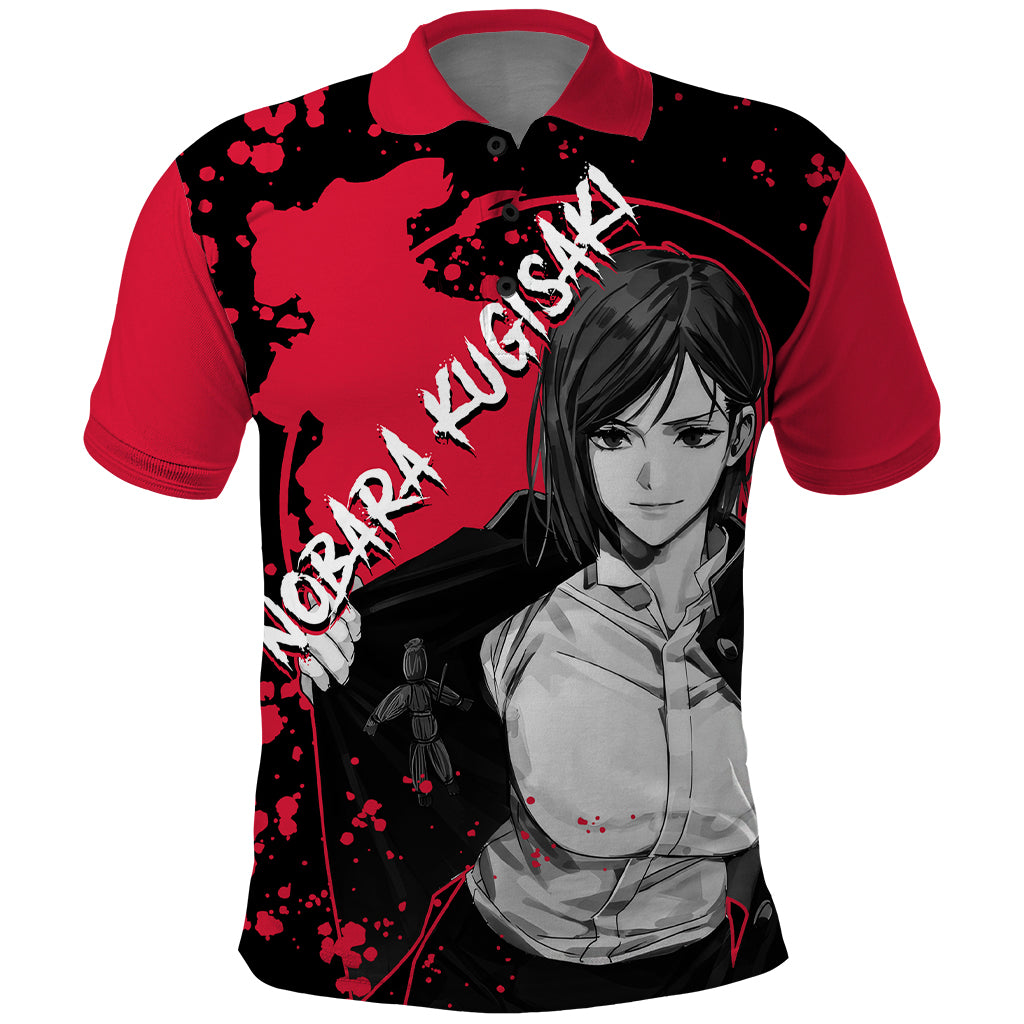 Nobara Kugisaki Jujutsu Kaisen Polo Shirt Manga Style Art