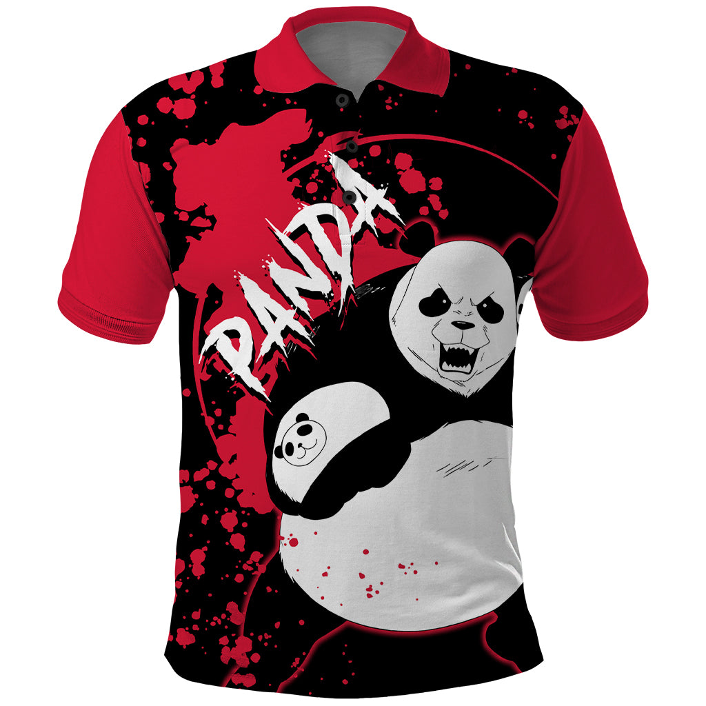 Panda Jujutsu Kaisen Polo Shirt Manga Style Art