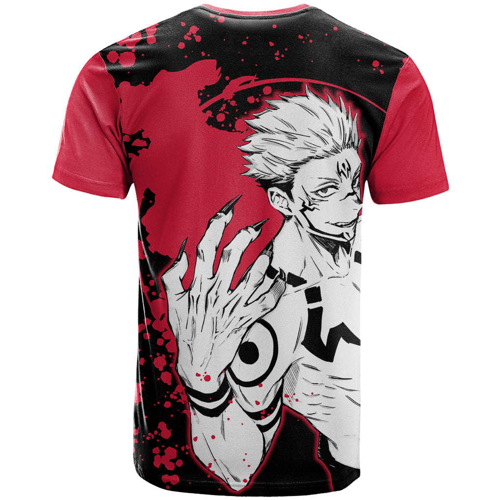 Ryomen Sukuna Jujutsu Kaisen T Shirt Manga Style Art