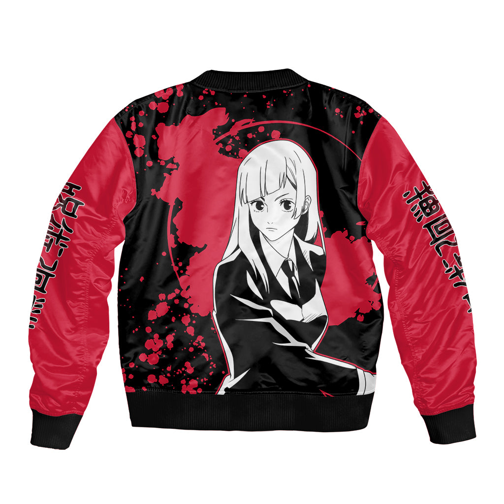 Kasumi Miwa Jujutsu Kaisen Bomber Jacket Manga Style Art