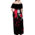 Kasumi Miwa Jujutsu Kaisen Off Shoulder Maxi Dress Manga Style Art