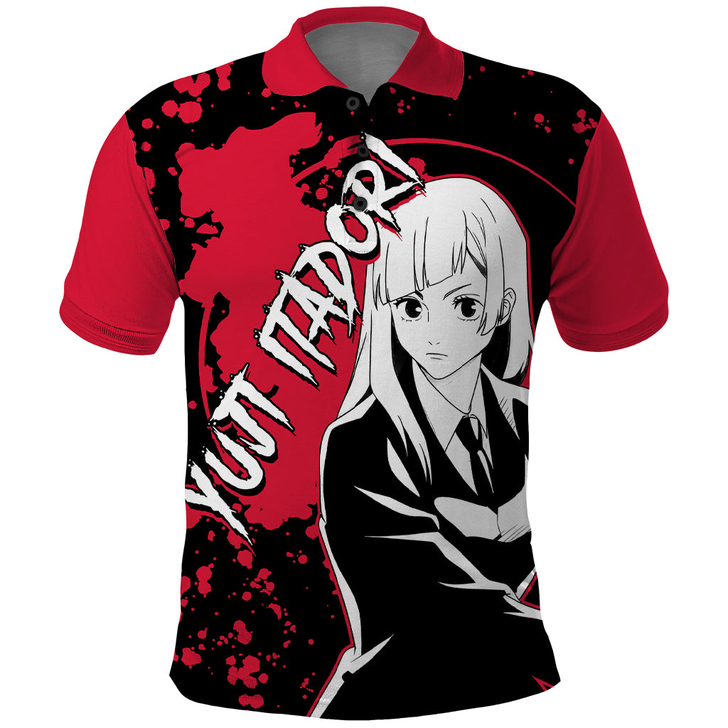 Kasumi Miwa Jujutsu Kaisen Polo Shirt Manga Style Art