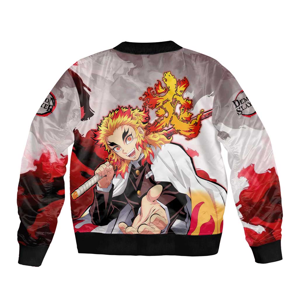 Rengoku Kyoujurou - Demon Slayer Bomber Jacket Anime Style