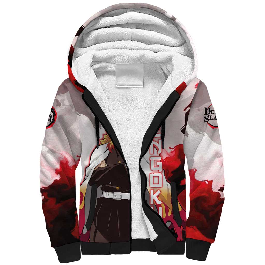 Rengoku Kyoujurou - Demon Slayer Sherpa Hoodie Anime Style