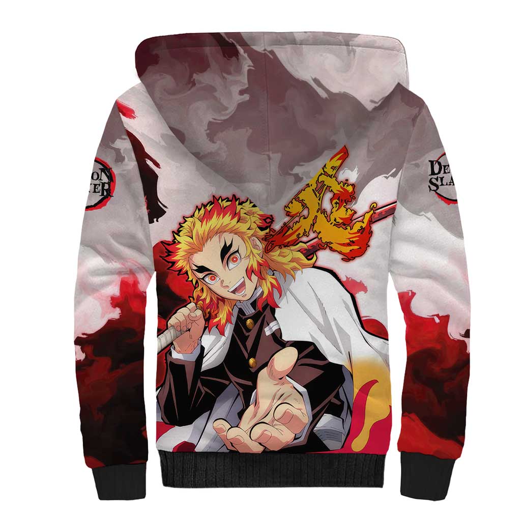 Rengoku Kyoujurou - Demon Slayer Sherpa Hoodie Anime Style