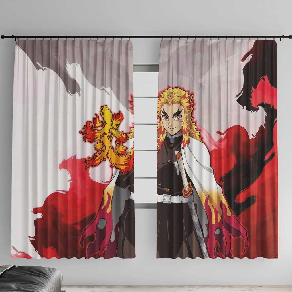 Rengoku Kyoujurou - Demon Slayer Window Curtain Anime Style