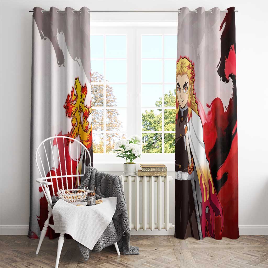 Rengoku Kyoujurou - Demon Slayer Window Curtain Anime Style