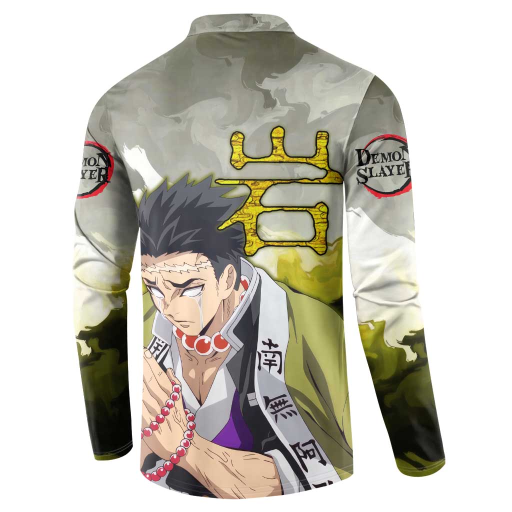 Gyomei - Demon Slayer Button Sweatshirt Anime Style