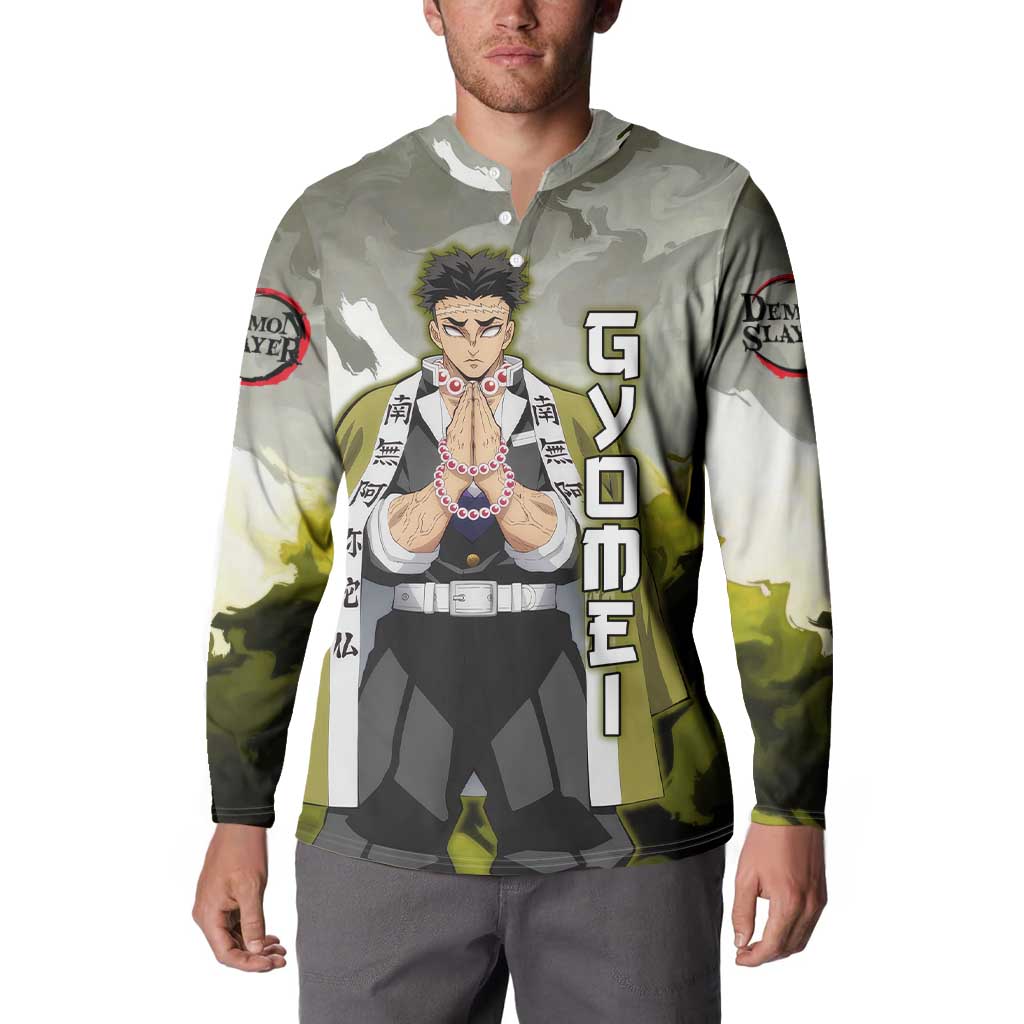 Gyomei - Demon Slayer Button Sweatshirt Anime Style