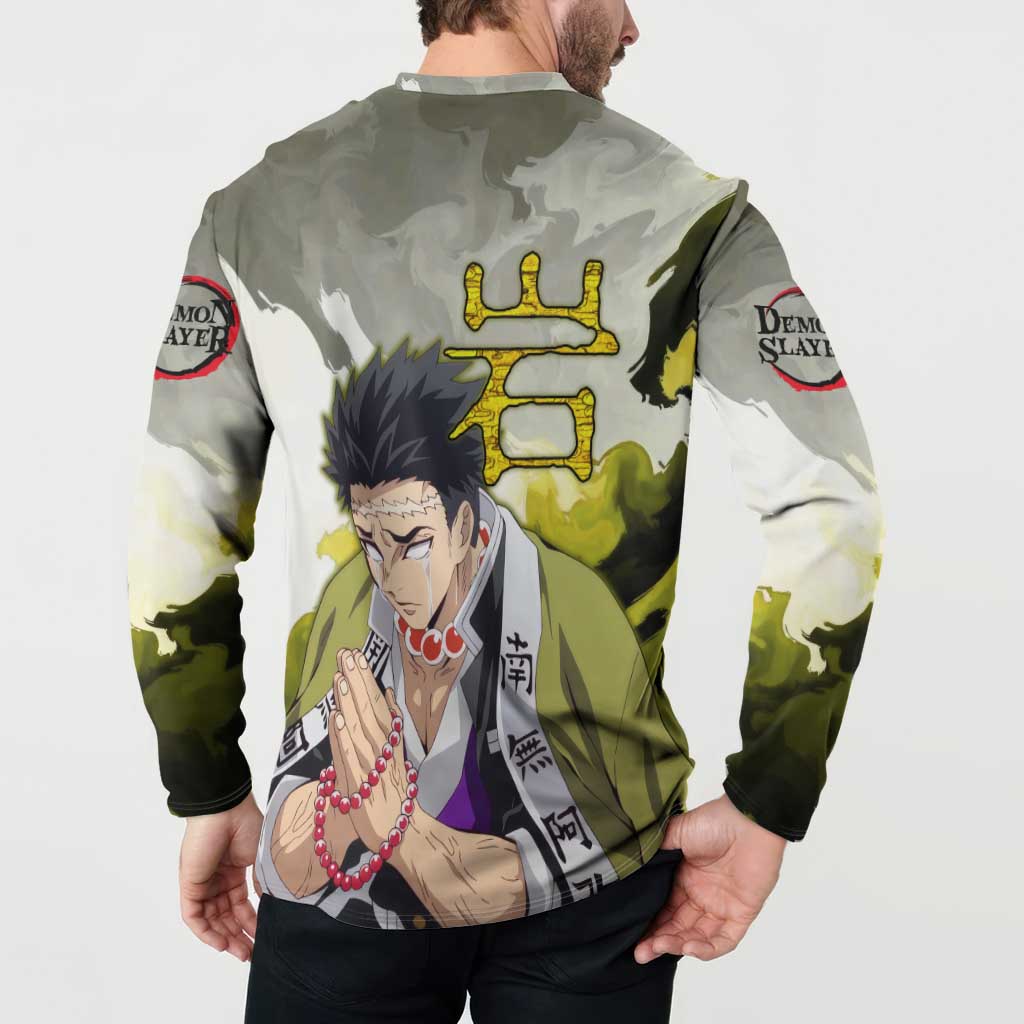 Gyomei - Demon Slayer Button Sweatshirt Anime Style