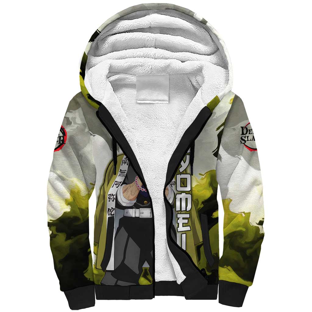Gyomei - Demon Slayer Sherpa Hoodie Anime Style
