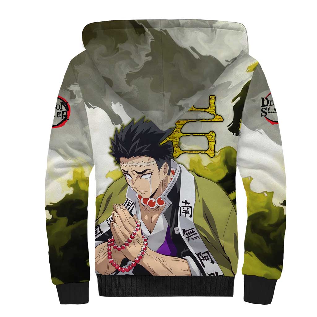 Gyomei - Demon Slayer Sherpa Hoodie Anime Style
