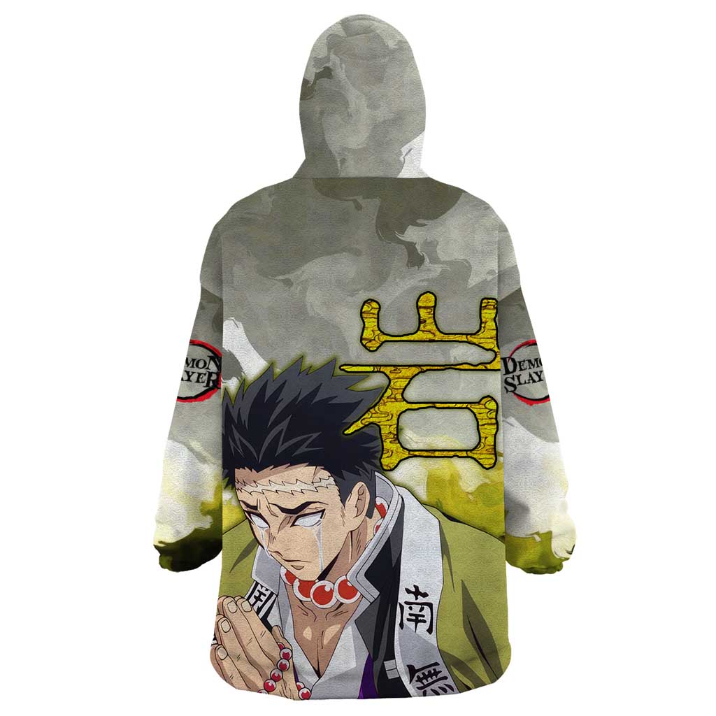 Gyomei - Demon Slayer Wearable Blanket Hoodie Anime Style