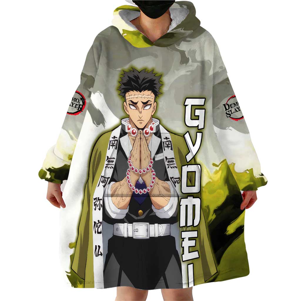 Gyomei - Demon Slayer Wearable Blanket Hoodie Anime Style
