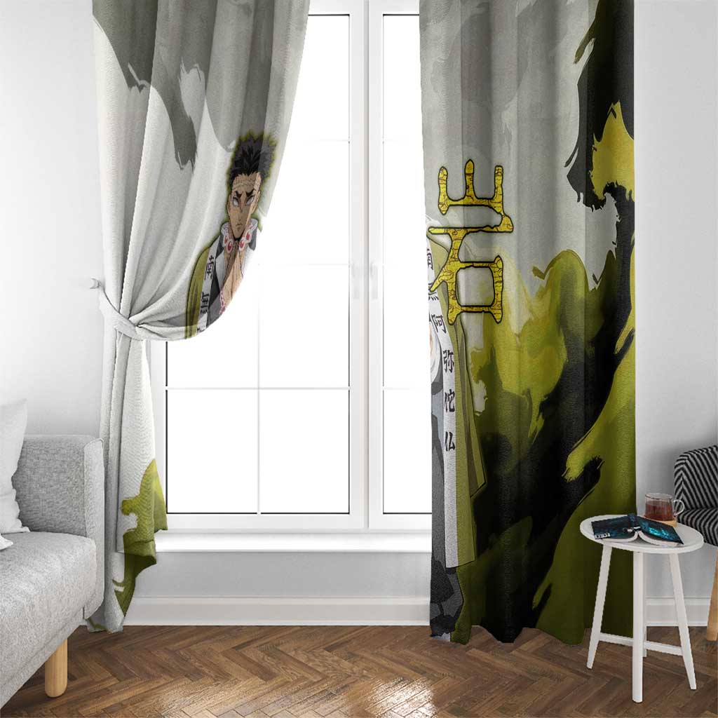 Gyomei - Demon Slayer Window Curtain Anime Style