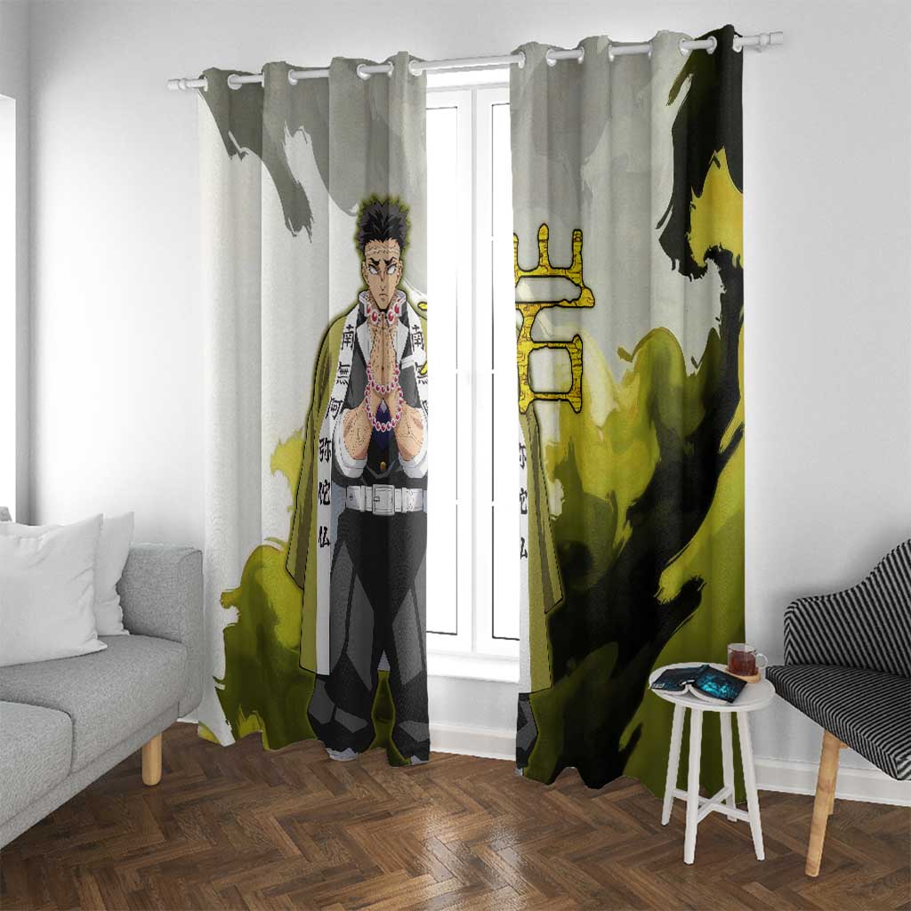 Gyomei - Demon Slayer Window Curtain Anime Style