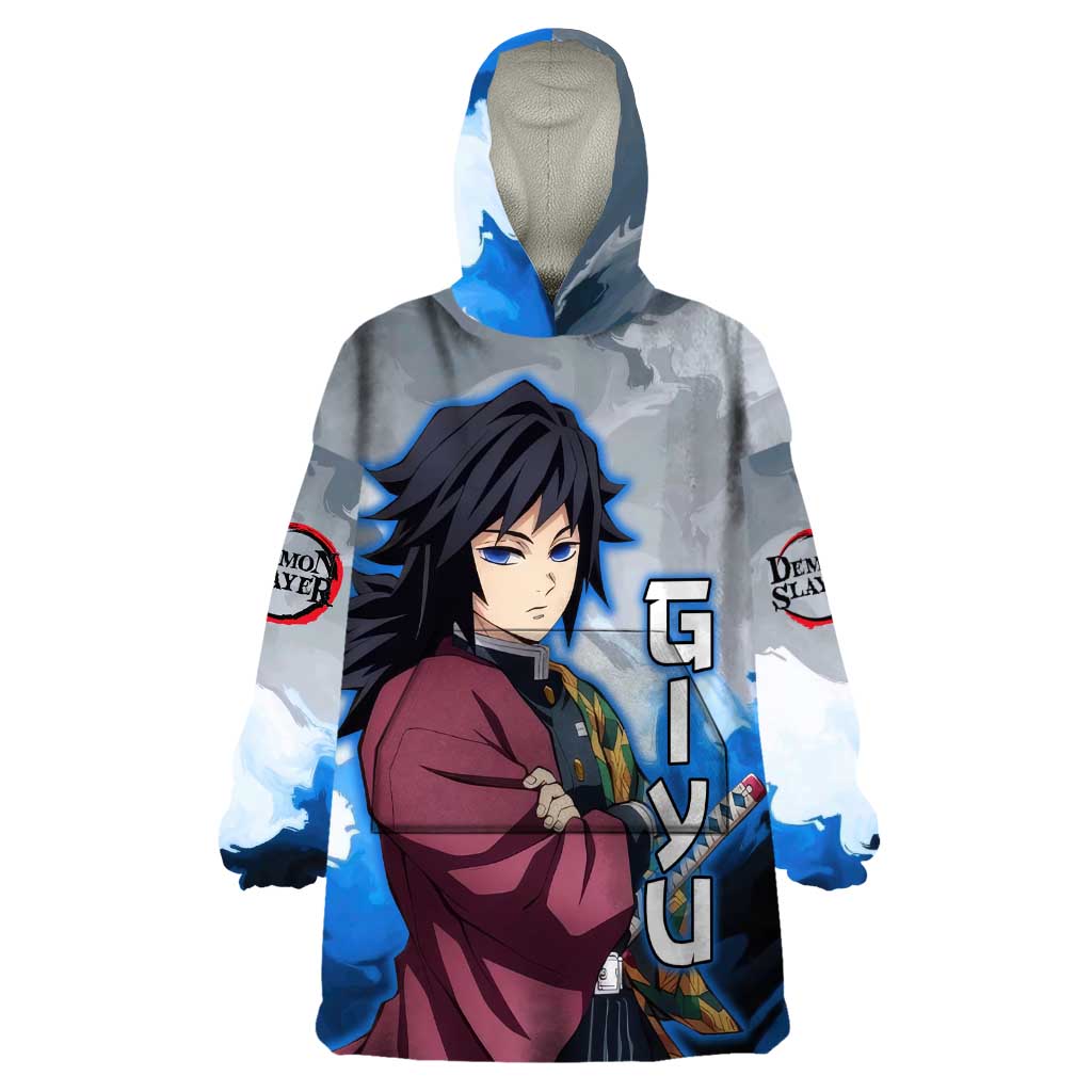 Giyu Tomioka - Demon Slayer Wearable Blanket Hoodie Anime Style