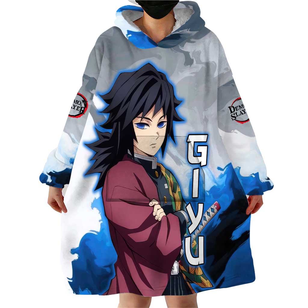 Giyu Tomioka - Demon Slayer Wearable Blanket Hoodie Anime Style