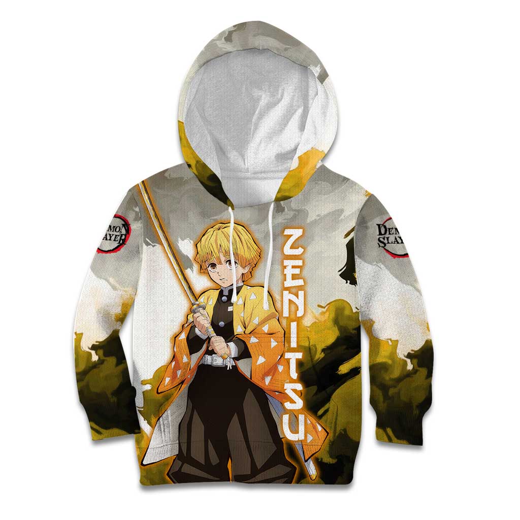 Zenitsu Agatsuma - Demon Slayer Kid Hoodie Anime Style