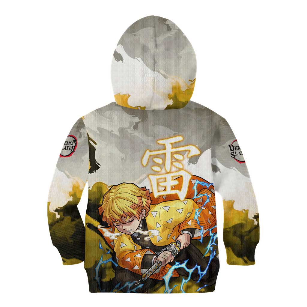 Zenitsu Agatsuma - Demon Slayer Kid Hoodie Anime Style
