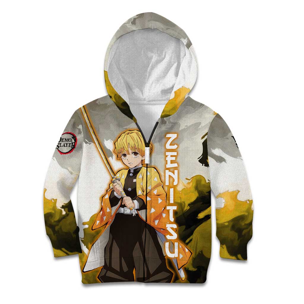 Zenitsu Agatsuma - Demon Slayer Kid Hoodie Anime Style
