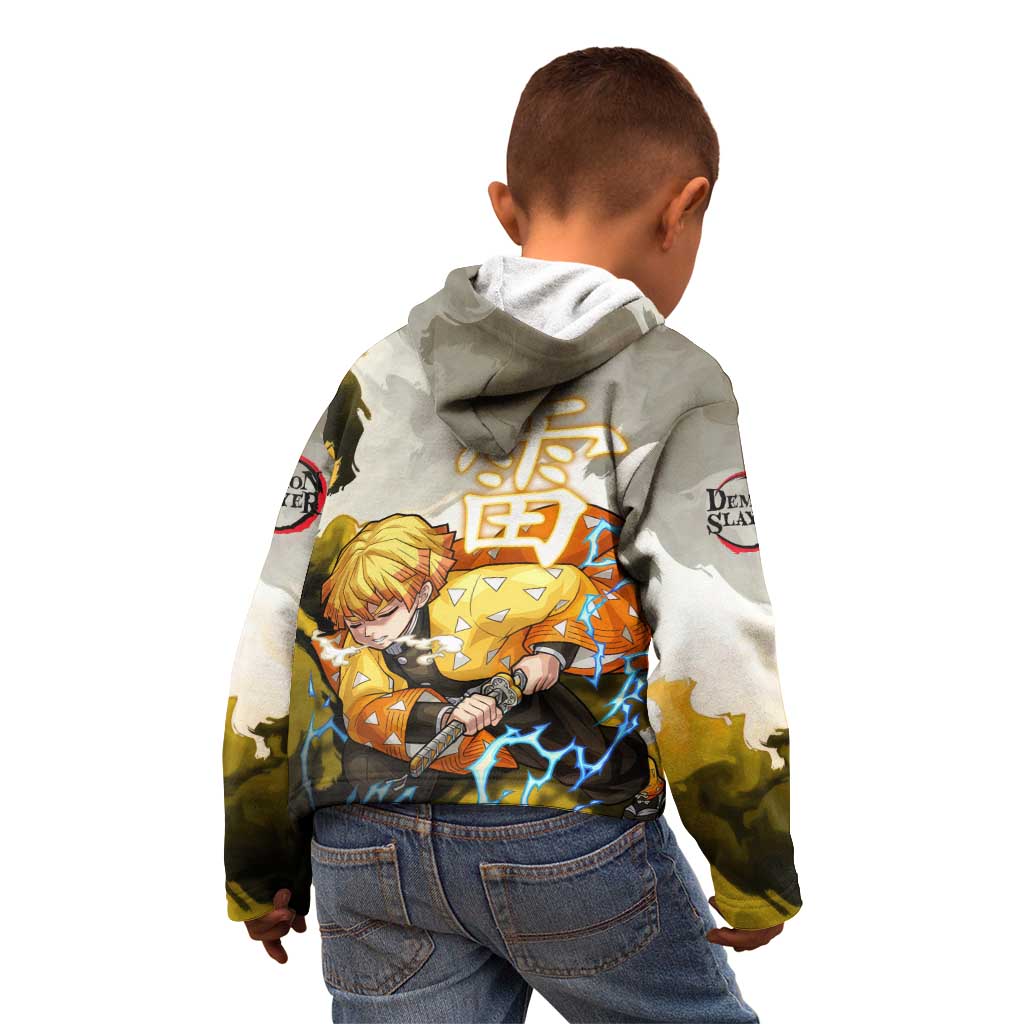 Zenitsu Agatsuma - Demon Slayer Kid Hoodie Anime Style